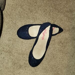 BNWOT Navy Blue Womens Mannor Ballat Flats